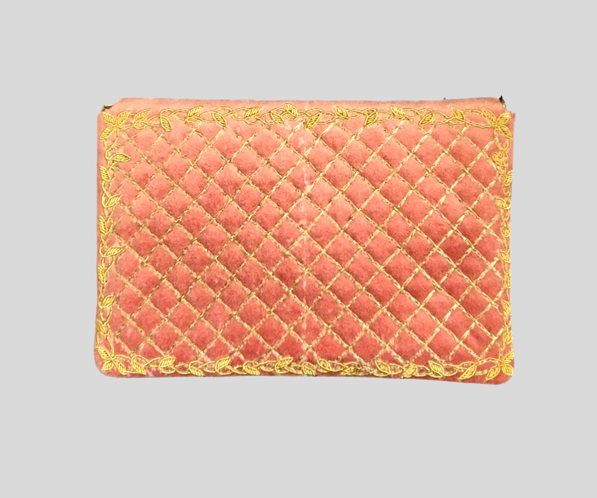 The Delphine Pink Clutch