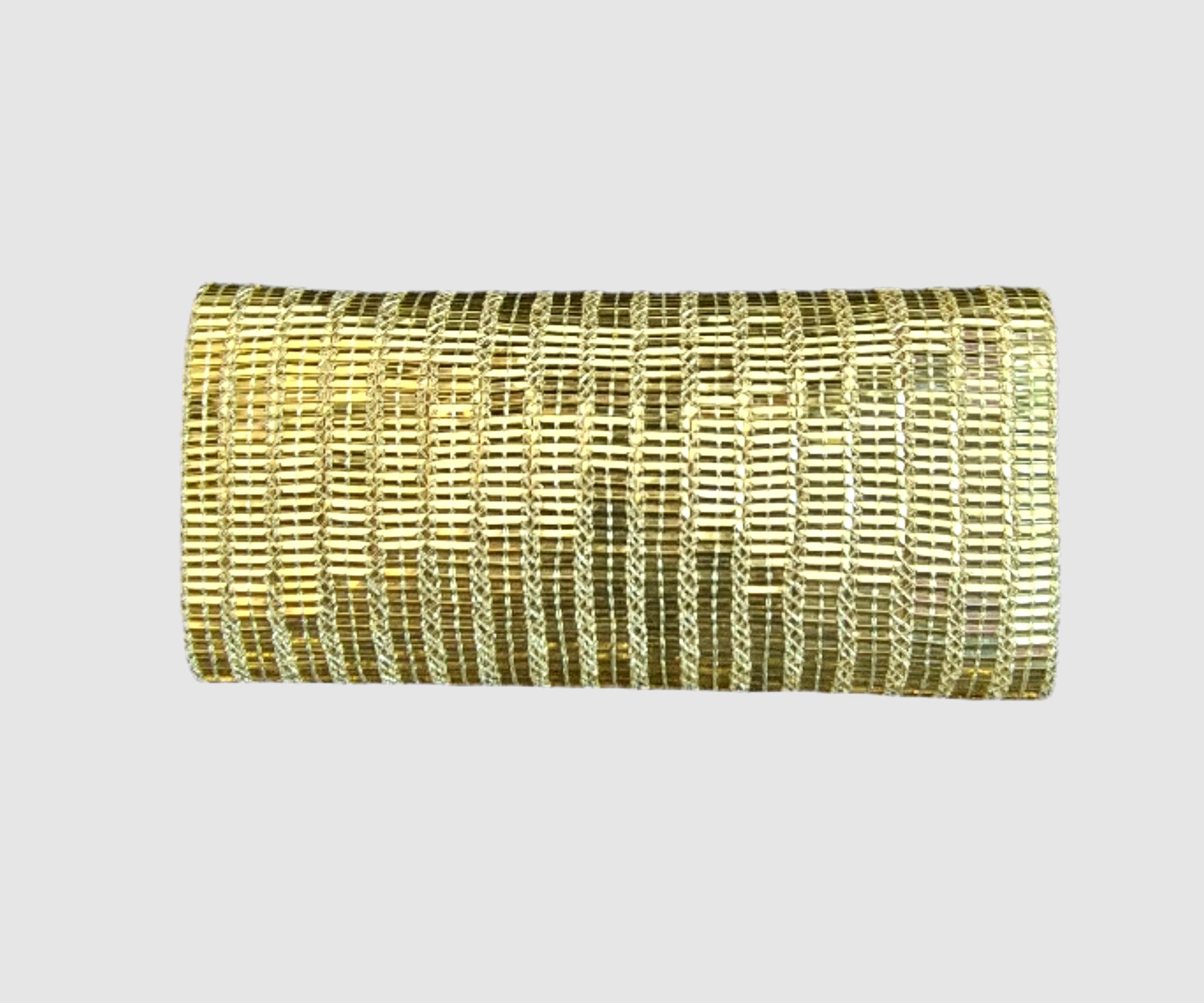 The Metalic Gold Clutch With Pull