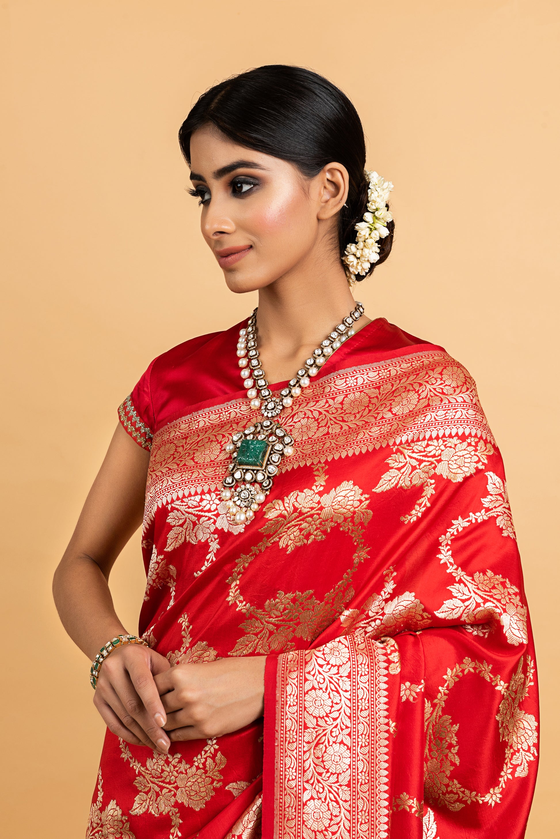 Banarasi Silk Zari Jaal Saree