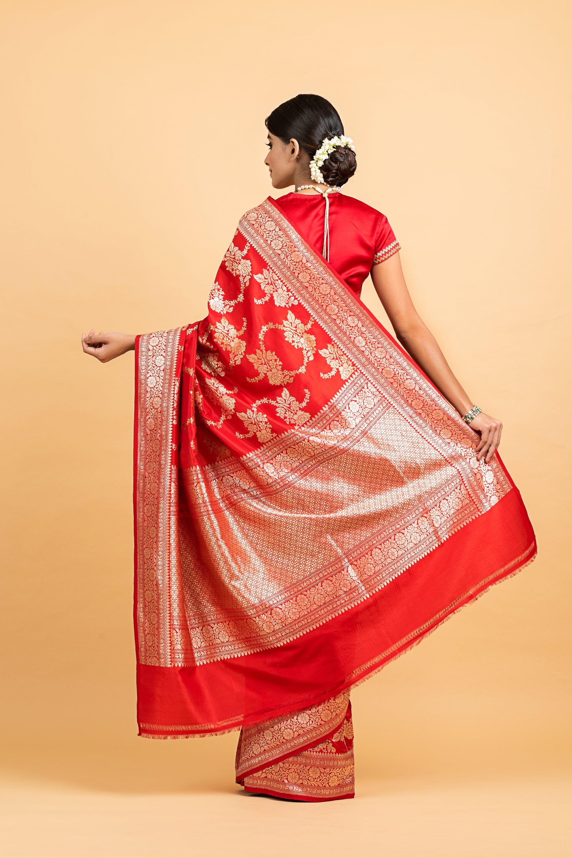 Banarasi Silk Zari Jaal Saree
