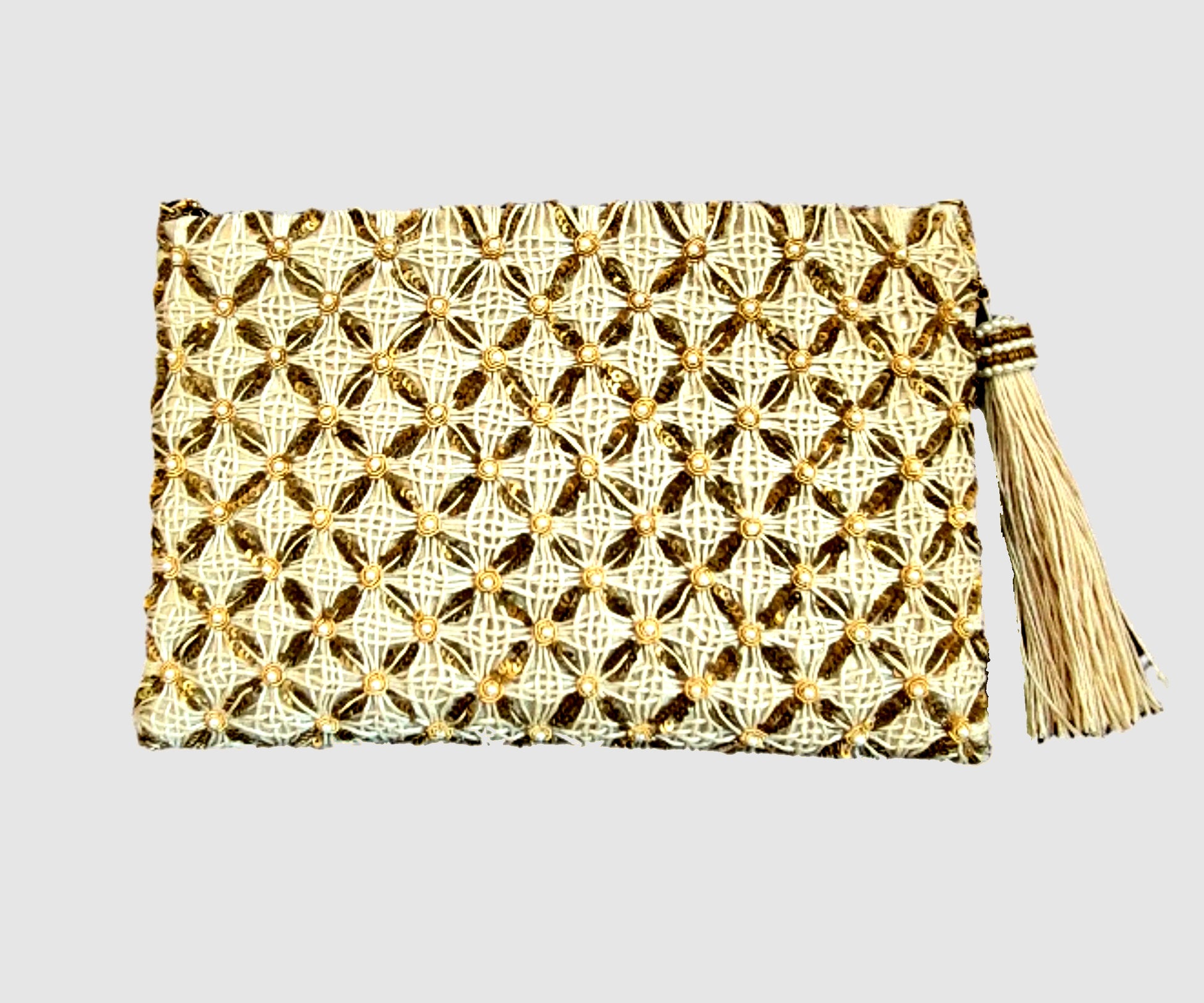 The Flower Child Gold Clutch