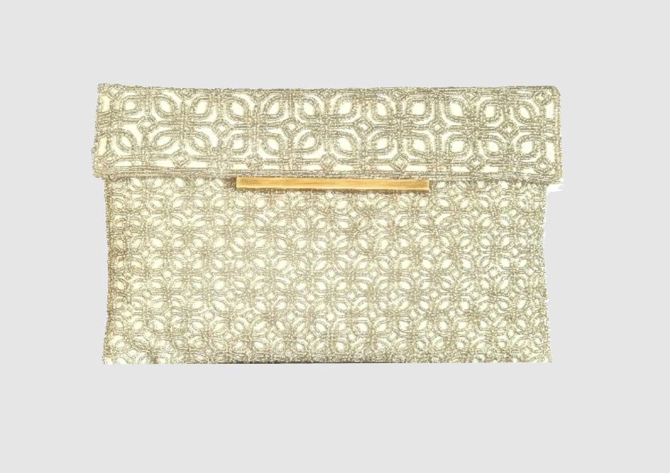 The Mirana Silver Clutch