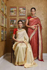 Load image into Gallery viewer, Banarasi Silk New Bridal Jaal With Buti Saree
