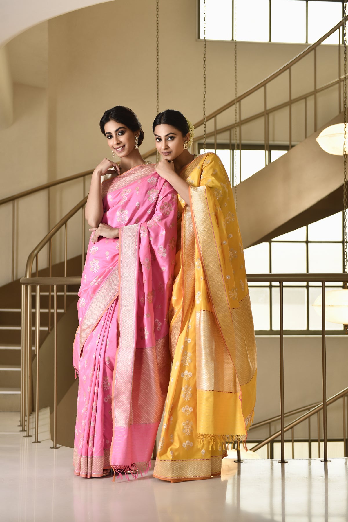 Banarasi Silk Phool Bahar Buta Saree