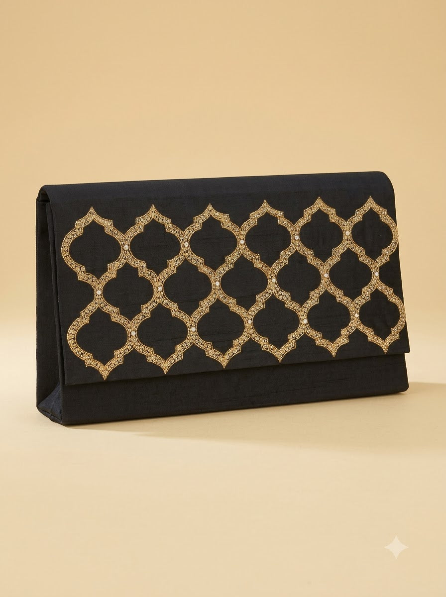 The Black Clutch Bag | Women's Designer Evening Clutch
