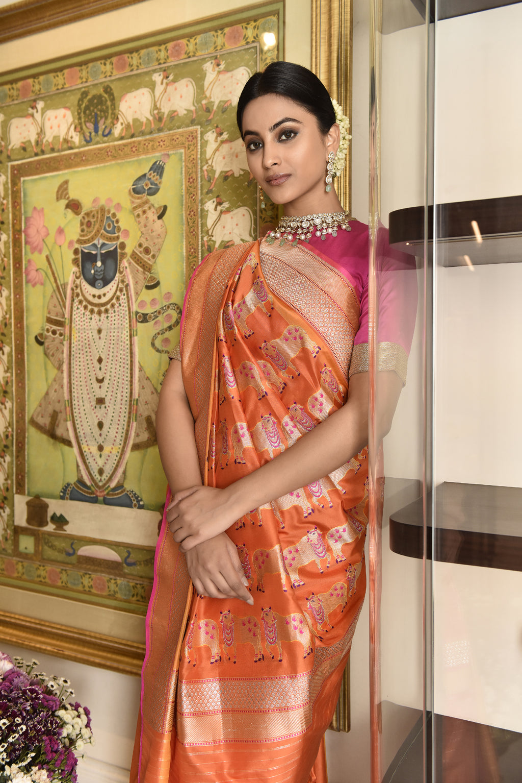 Taapsee Pannu  in our Banarasi Silk Nandi....