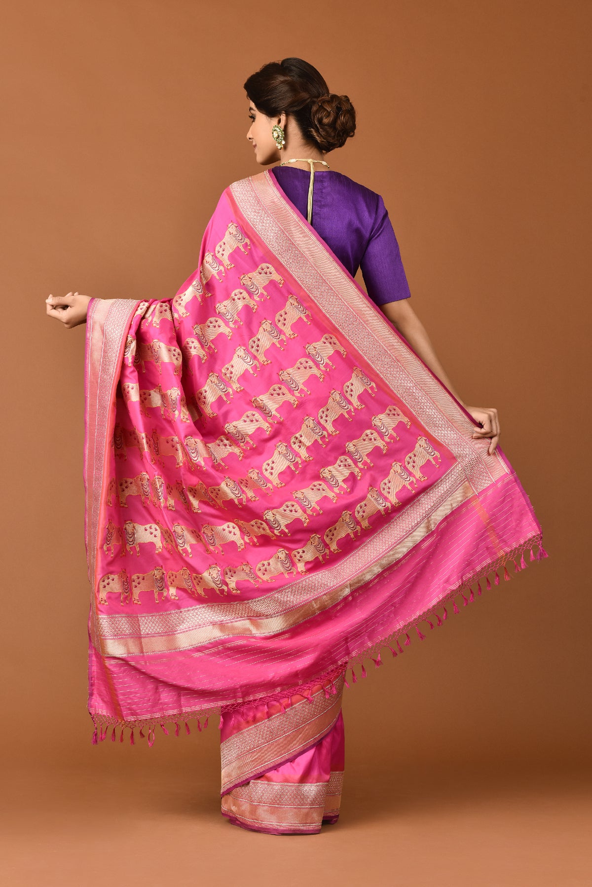 Banarasi Silk Nandi Palla Saree