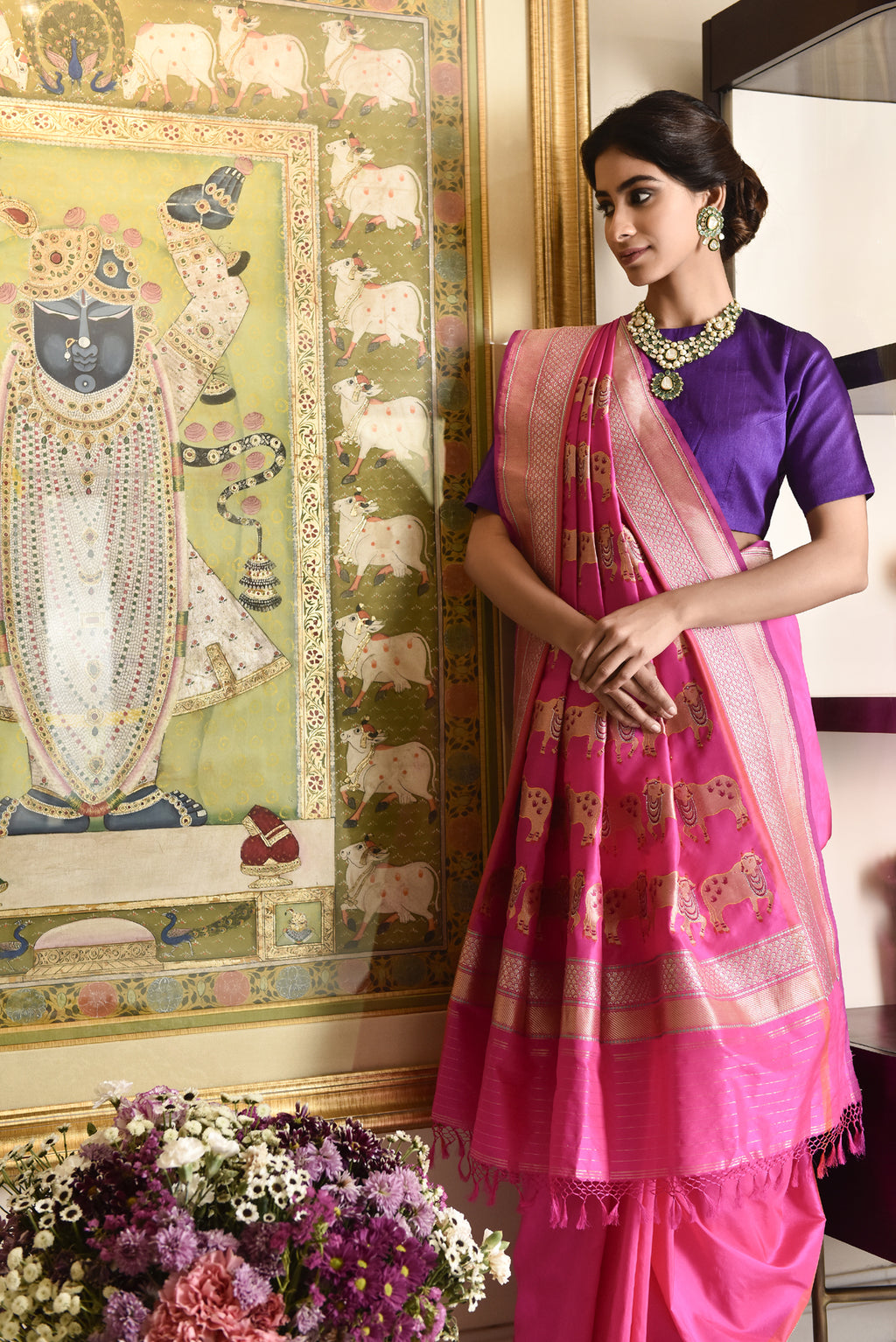 Taapsee Pannu  in our Banarasi Silk Nandi....