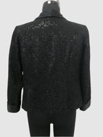 Load image into Gallery viewer, Dupion Silk Chawal Taka  Sequins Jaal Embroidered Jacket
