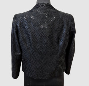 Dupion Silk Diamond Jaal Embroidered Jacket