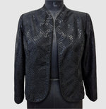 Load image into Gallery viewer, Dupion Silk Diamond Jaal Embroidered Jacket
