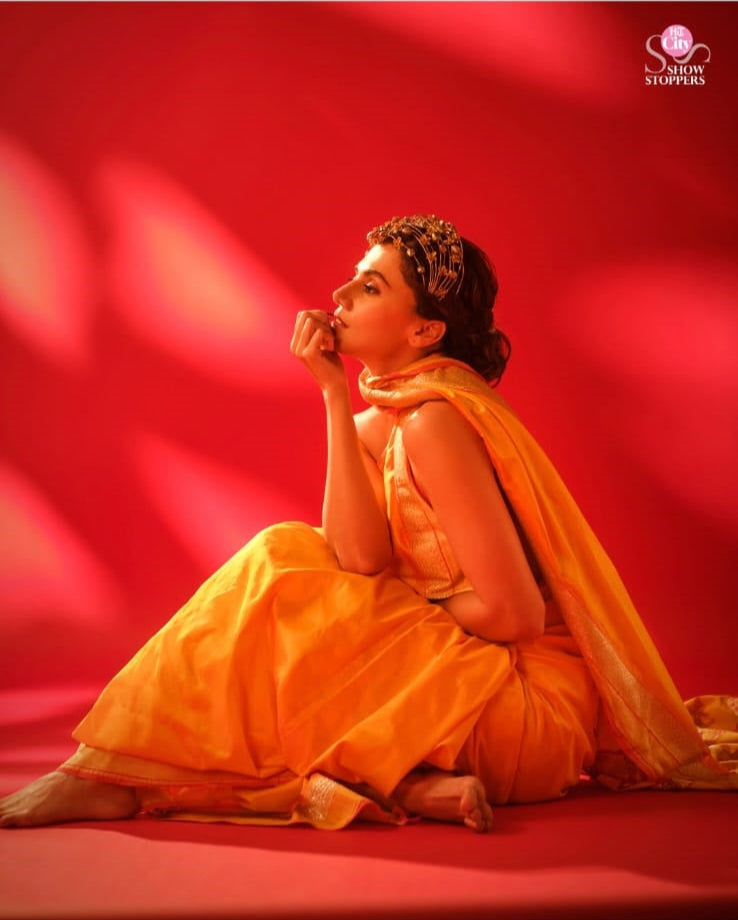 Taapsee Pannu  in our Banarasi Silk Nandi....