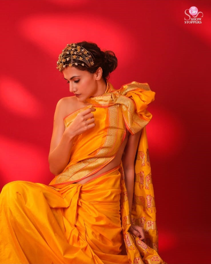 Taapsee Pannu  in our Banarasi Silk Nandi....