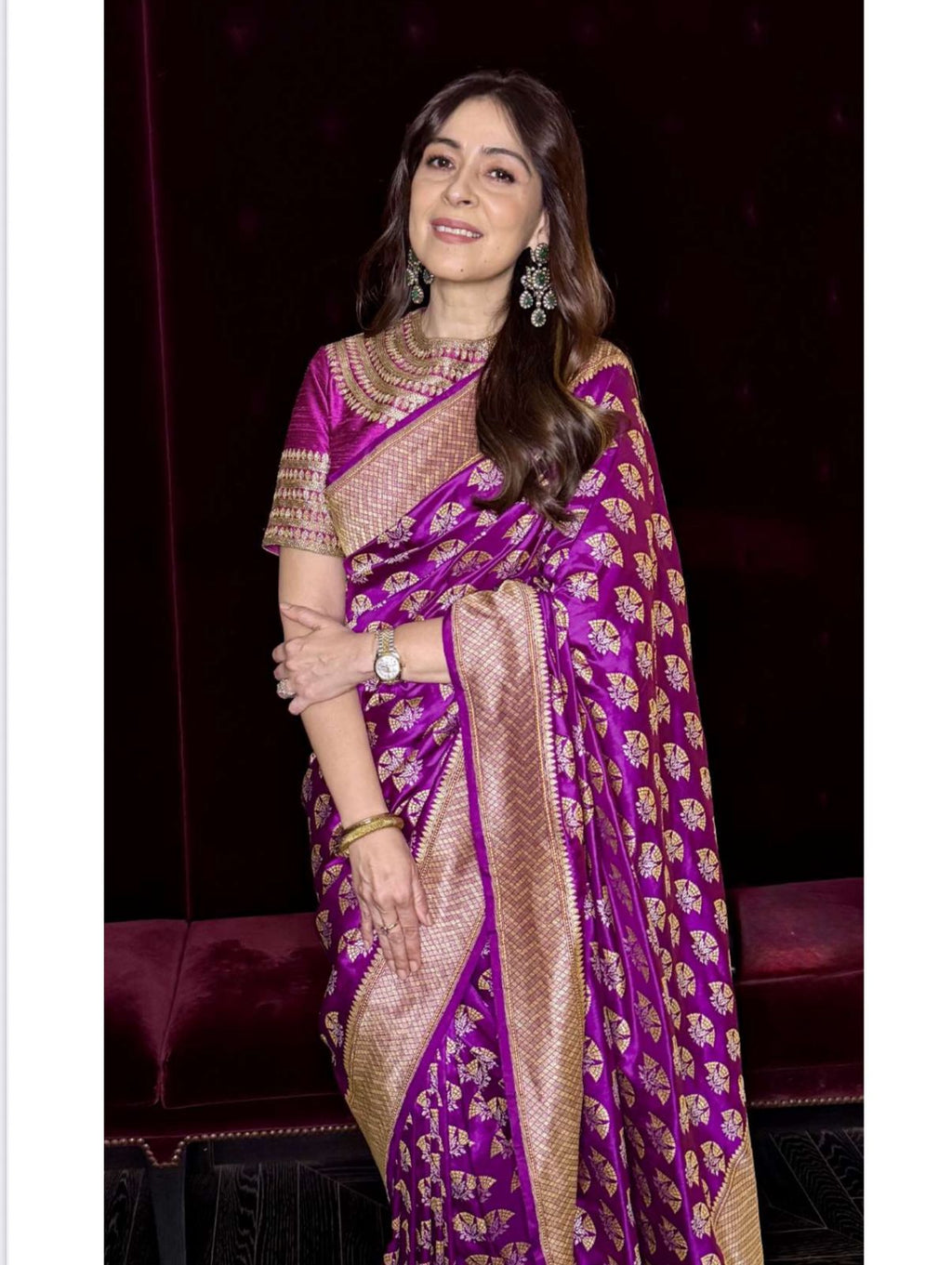 Bhavna Pandey in our Banaras Jhumka Buti.............