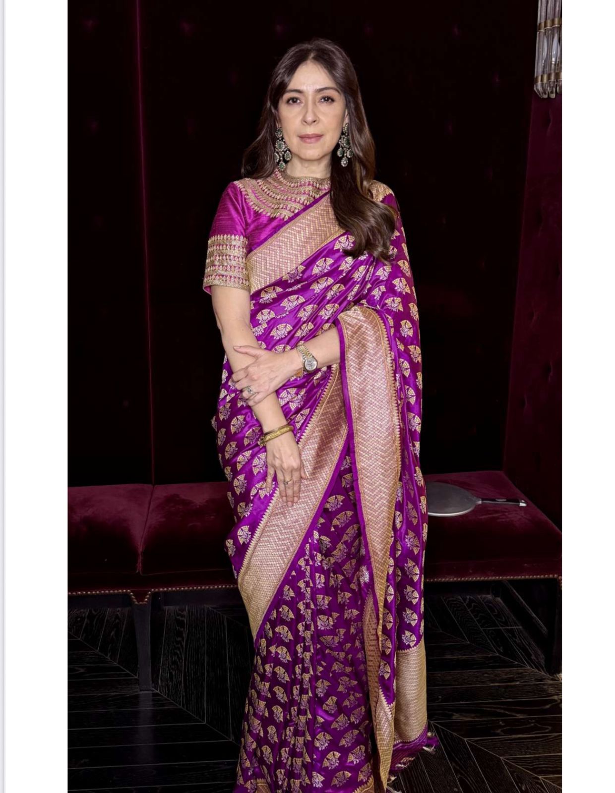 Bhavna Pandey in our Banaras Jhumka Buti.............