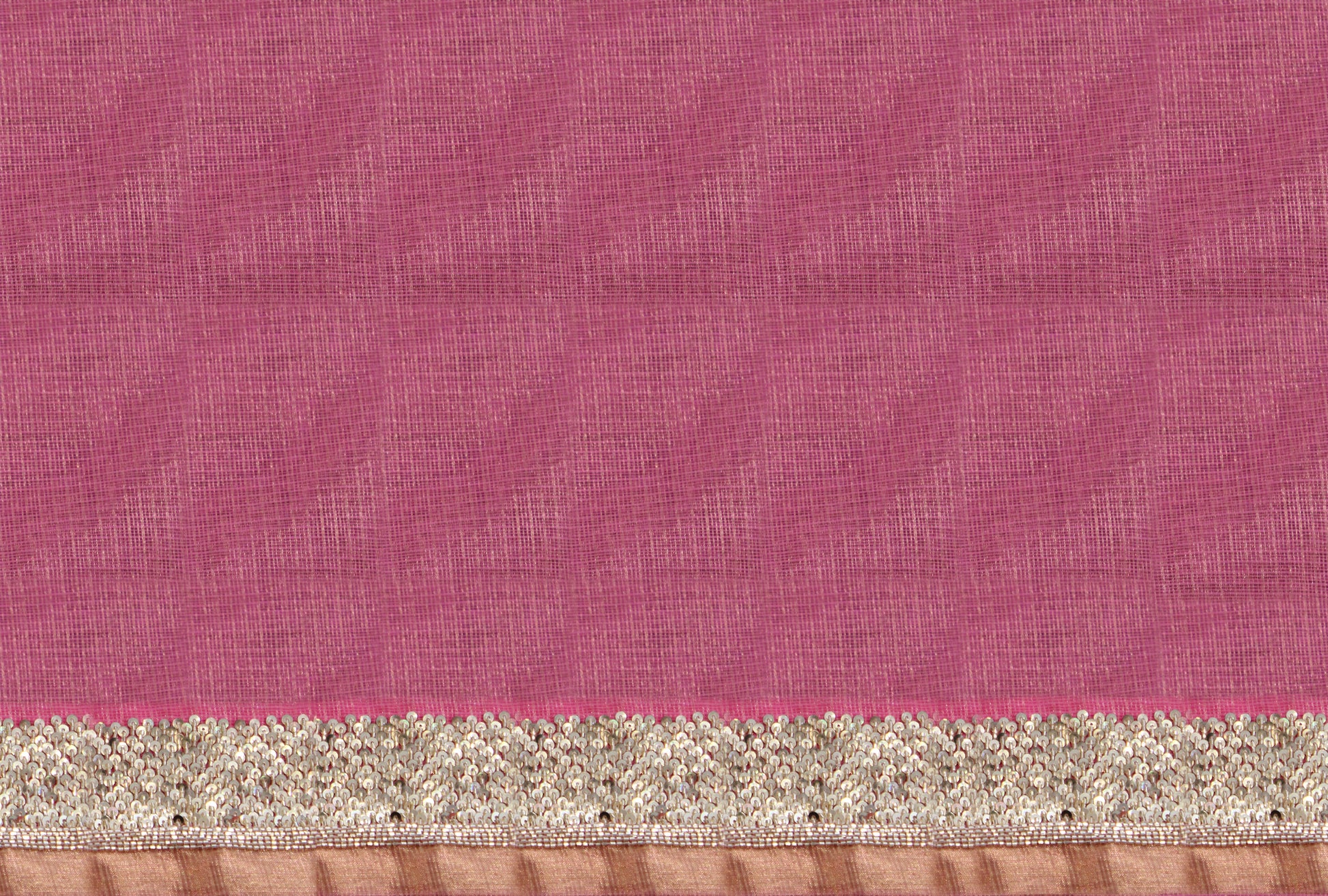 Kota Tissue Sequins Cutdana Border Embroidery Saree