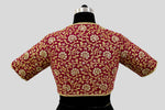 Load image into Gallery viewer, Matka Gulbahar Jaal Wine Blouse
