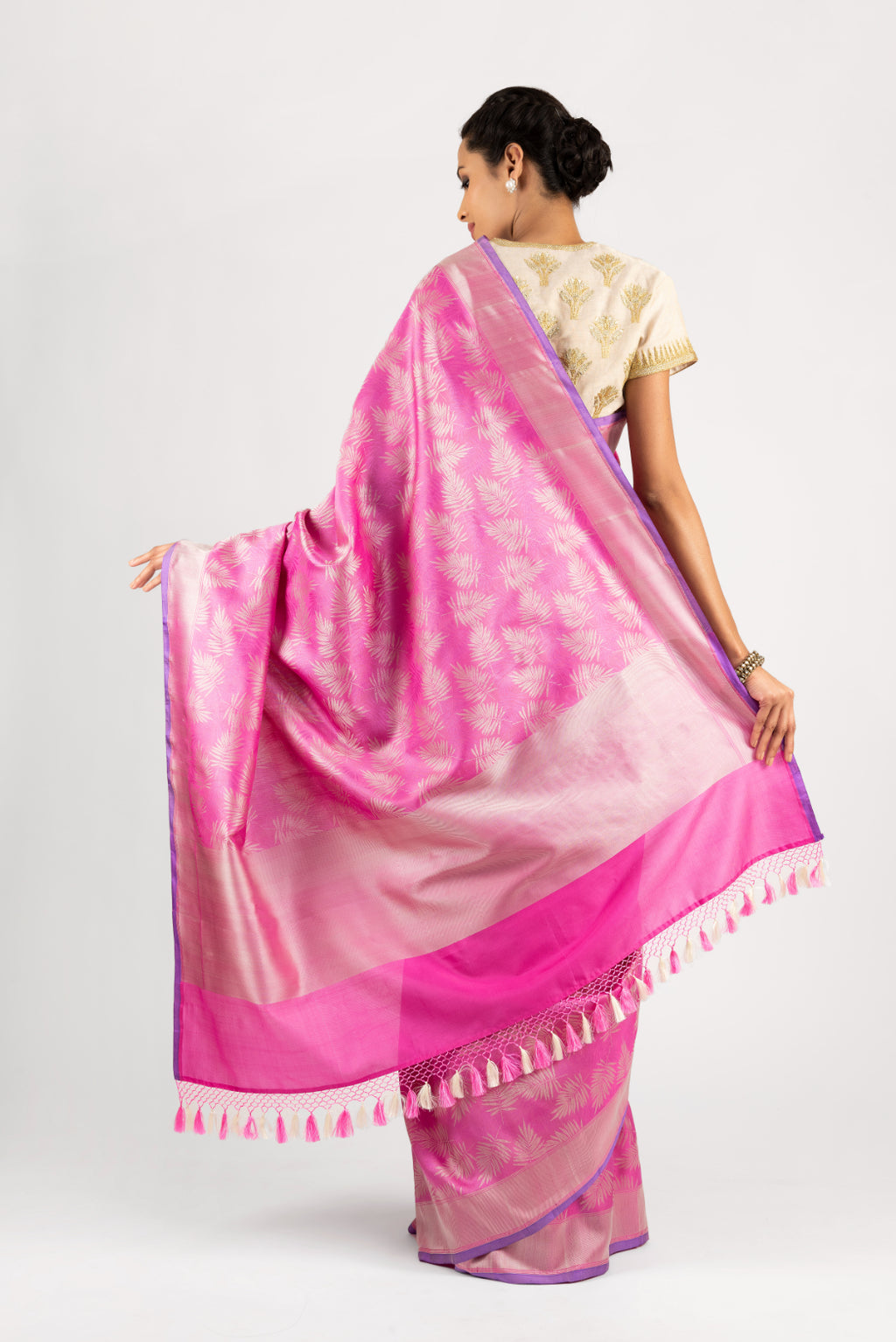 Manushi Chhillar in our Banarasi Satin Tropical....