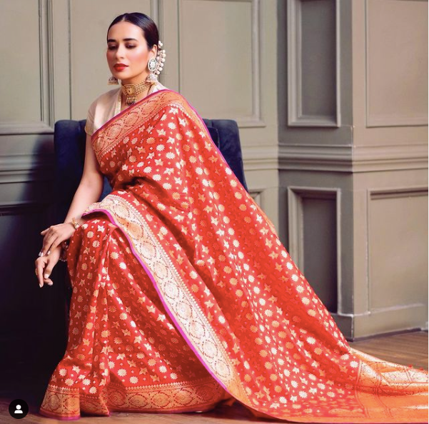 Banarasi Silk Old Legacy Red Red Saree