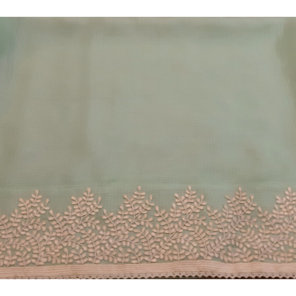 Kota Silk Jade Design Resham Border Saree